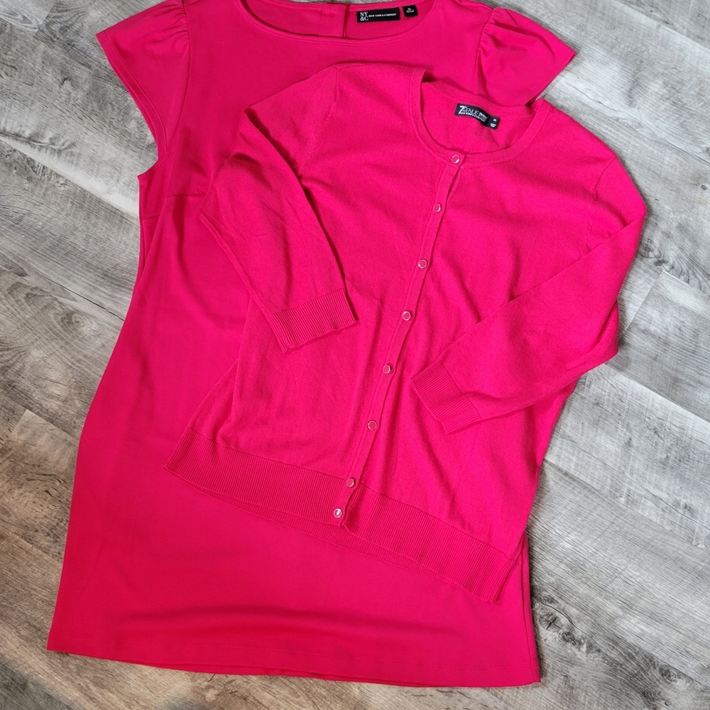 NY & Co. Dress & Sweater Set